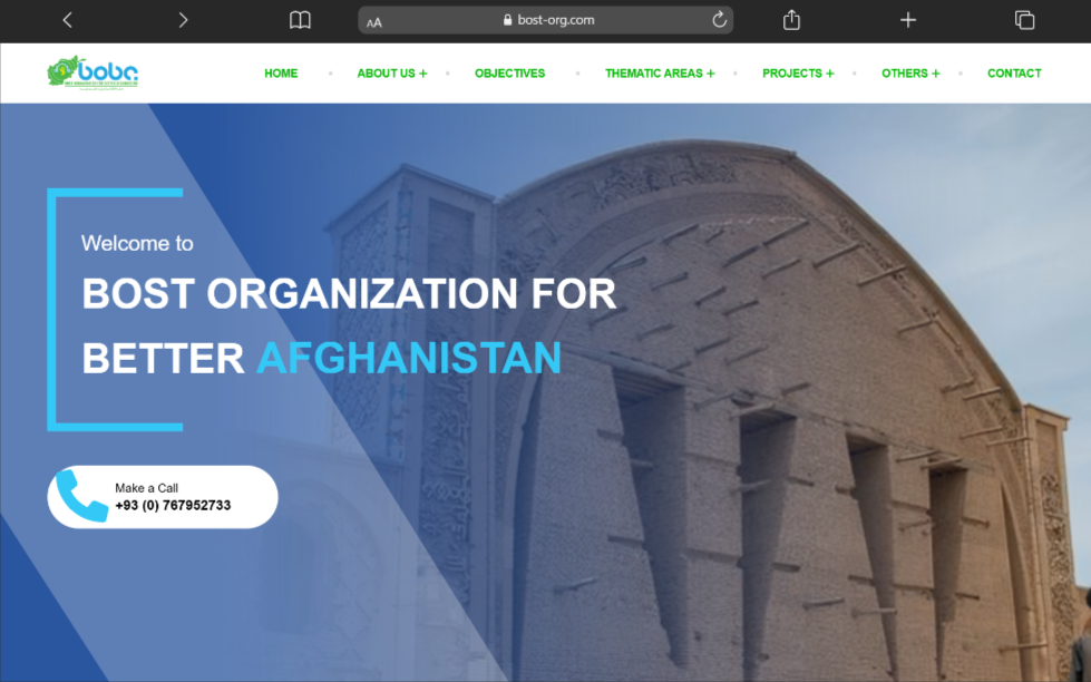 Website for Bost Organization